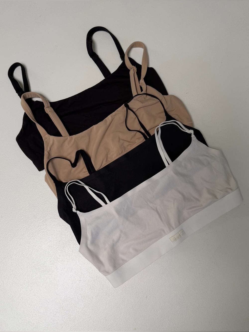 SKIMS Various Bralette Set - Black, Nude, White